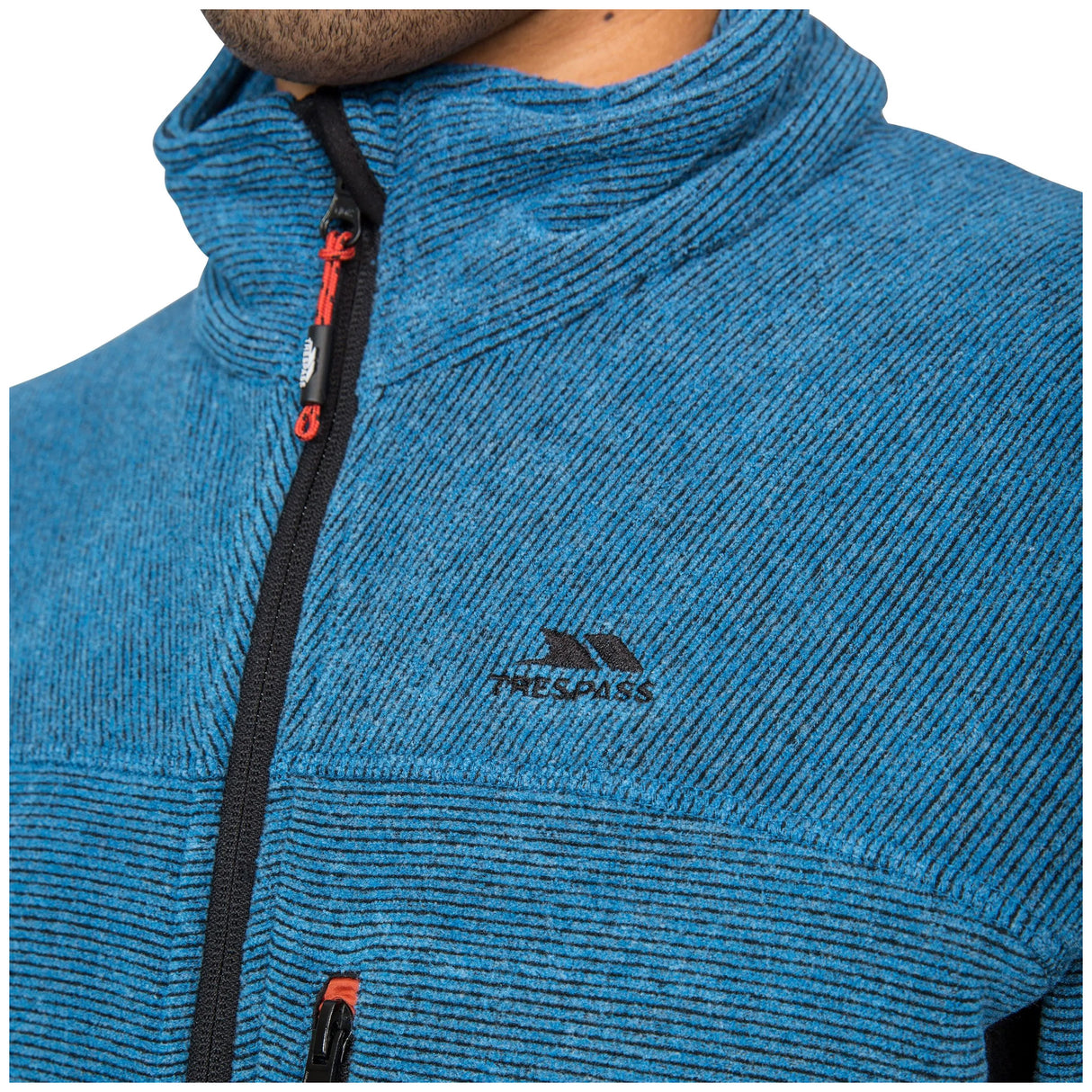 Trespass Mens Jynx Full Zip Fleece Jacket Blue
