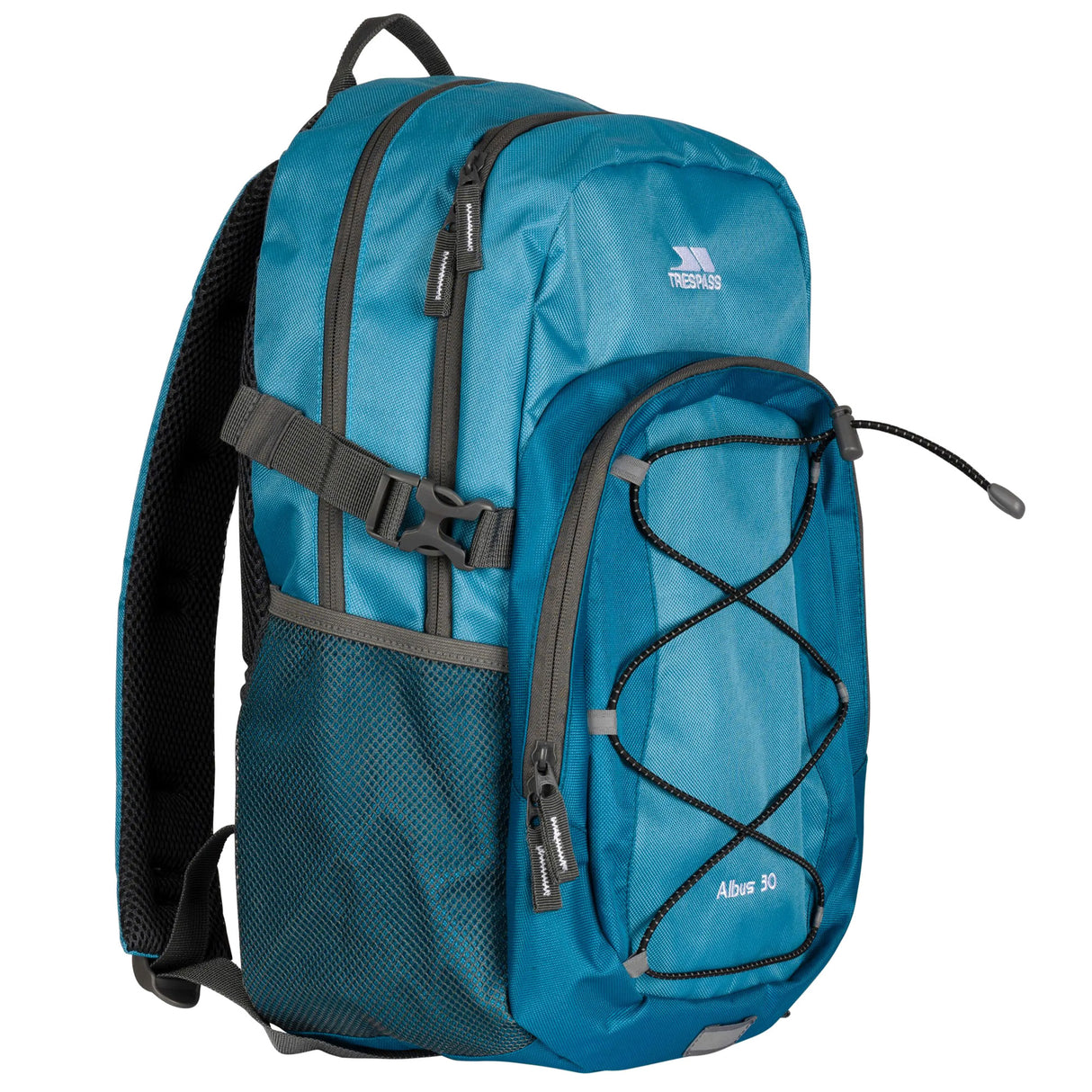 Trespass Albus 30 Litre Casual Rucksack/Backpack Storm Blue/Bondi Blue