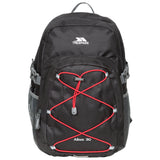 Trespass Albus 30 Litre Casual Rucksack/Backpack Black/Red
