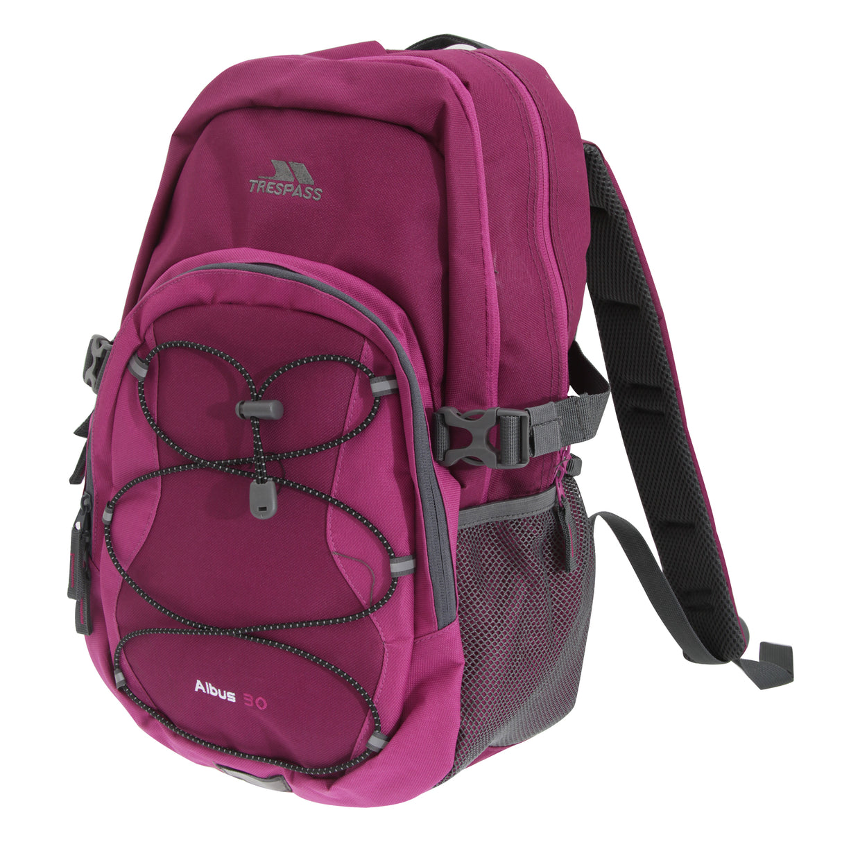 Trespass Albus 30 Litre Casual Rucksack/Backpack Grape Wine
