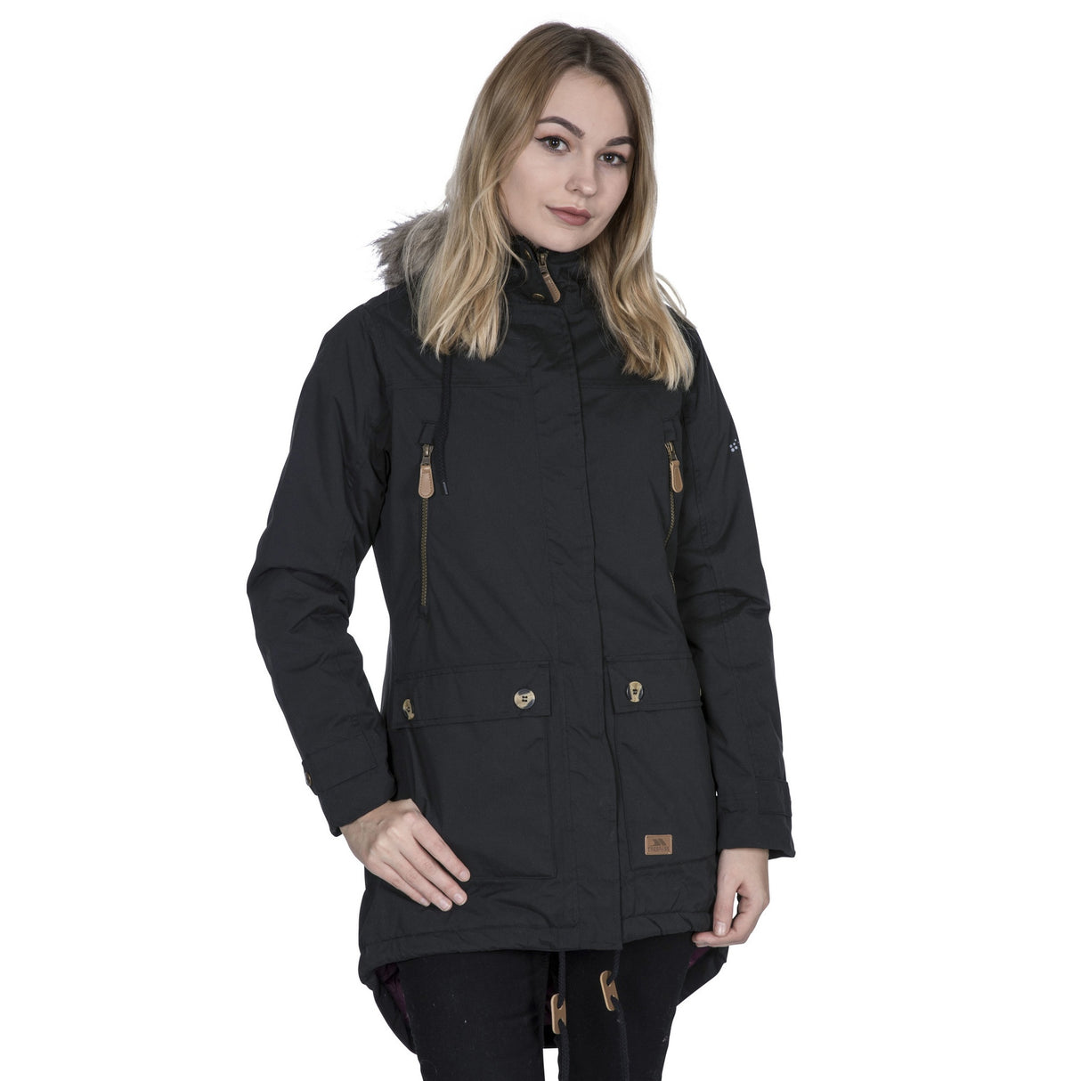 Trespass Womens Clea Waterproof Parka Black