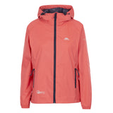 Trespass Womens Qikpac Packaway Waterproof Jacket Peach Blush