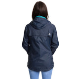 Trespass Womens Qikpac Packaway Waterproof Jacket Navy