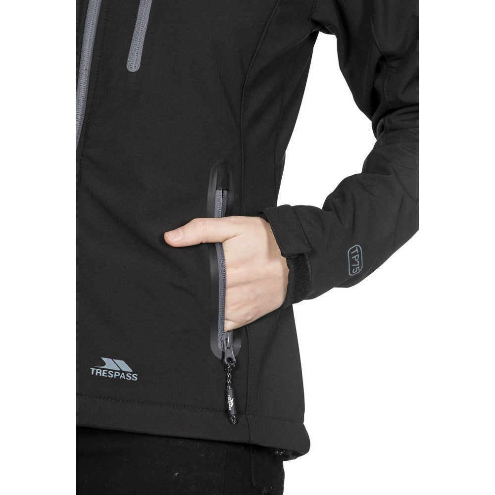 Trespass Womens Bela II Waterproof Soft Shell Jacket Black