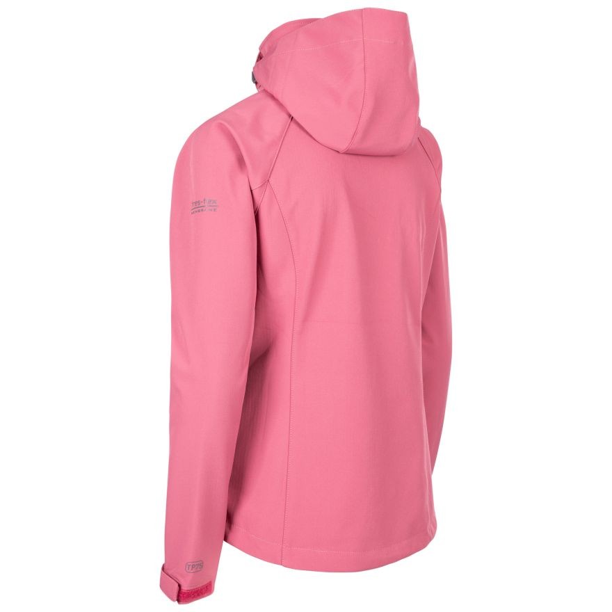 Trespass Womens Bela II Waterproof Soft Shell Jacket Rose Blush
