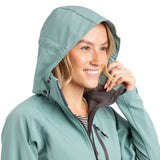 Trespass Womens Bela II Waterproof Soft Shell Jacket Teal Mist
