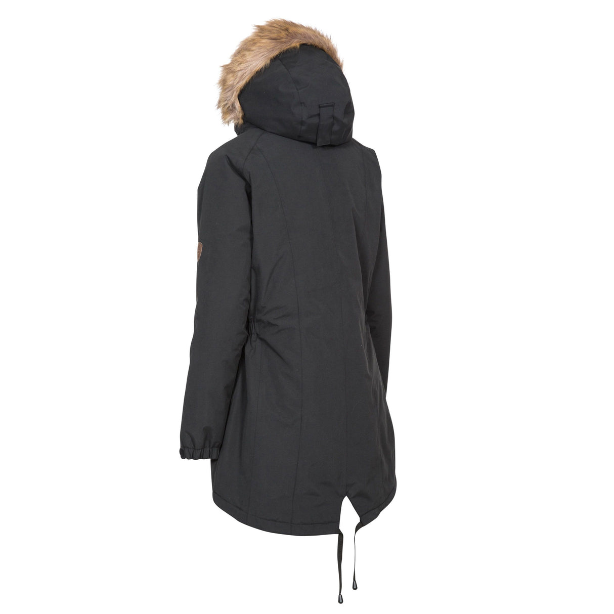 Trespass Womens Celebrity Insulated Longer Length Parka Jacket Black