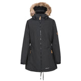 Trespass Womens Celebrity Insulated Longer Length Parka Jacket Black