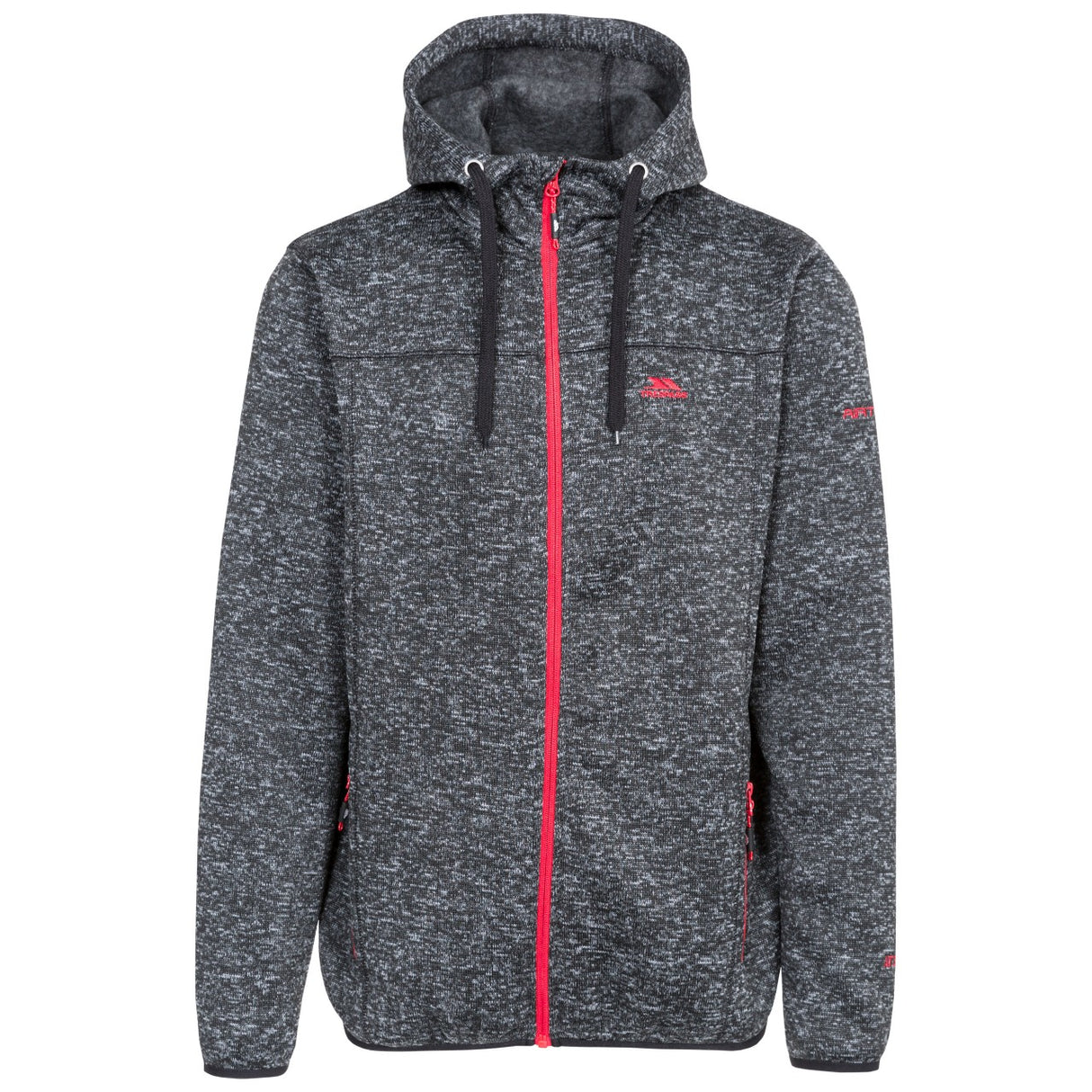 Trespass Mens Odeno Fleece Jacket Black Marl