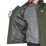 Trespass Mens Weir Waterproof Jacket Olive
