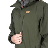 Trespass Mens Weir Waterproof Jacket Olive