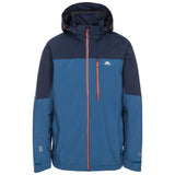 Trespass Mens Tappin Hooded Waterproof Jacket Indigo