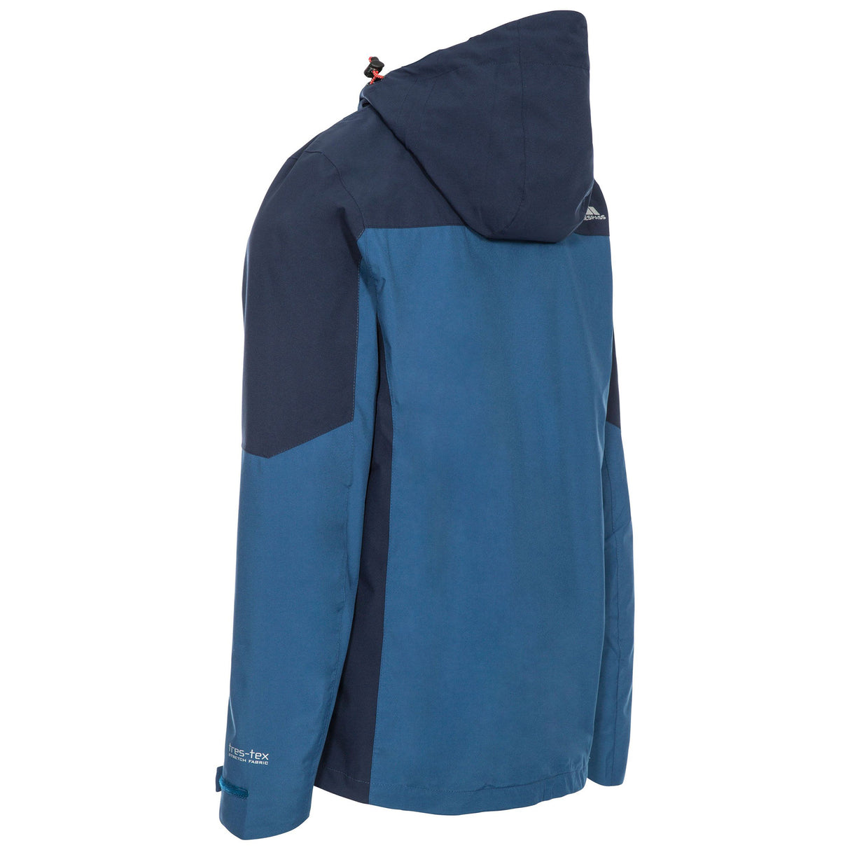 Trespass Mens Tappin Hooded Waterproof Jacket Indigo
