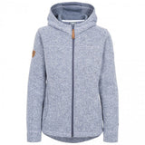 Trespass Womens Reserve Hooded Fleece Denim Blue