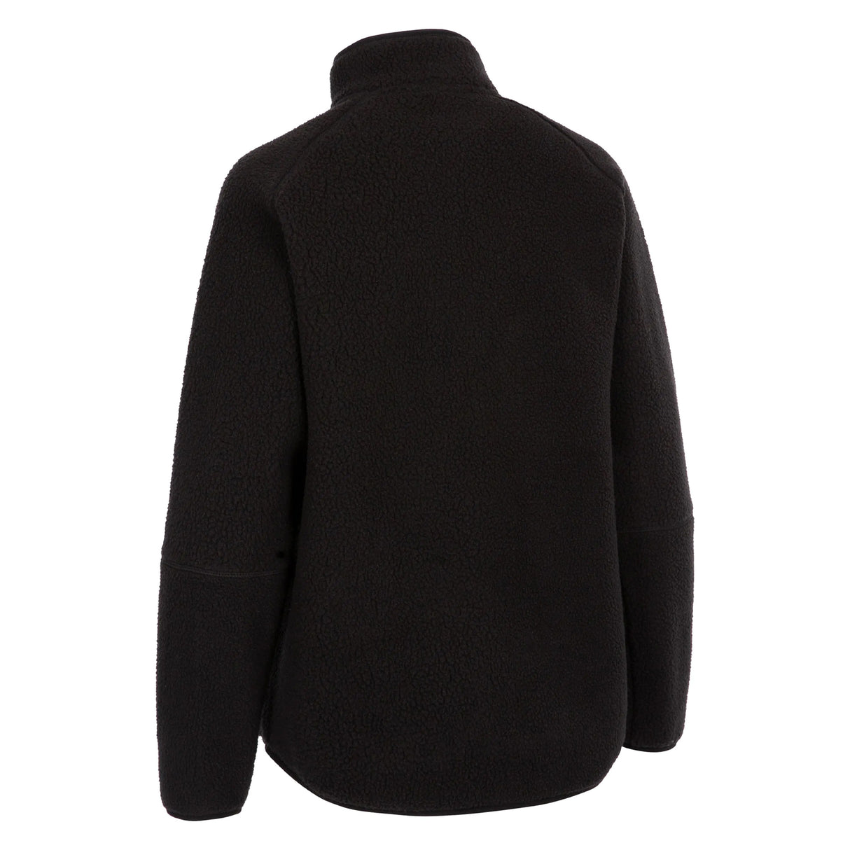 Trespass Womens Quake Leather Trim Fleece Jacket Black
