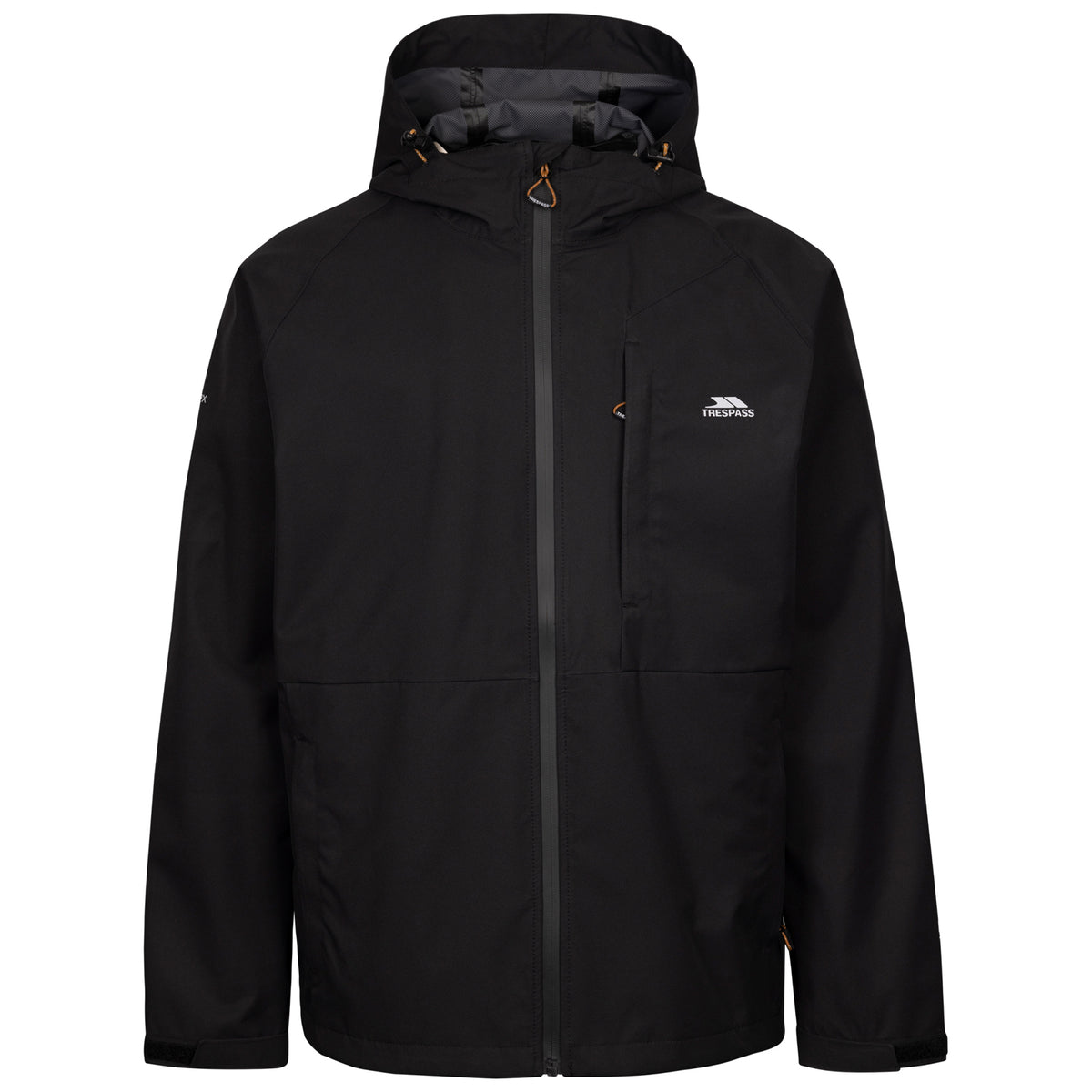 Trespass Mens Ferryhill Waterproof Jacket Black
