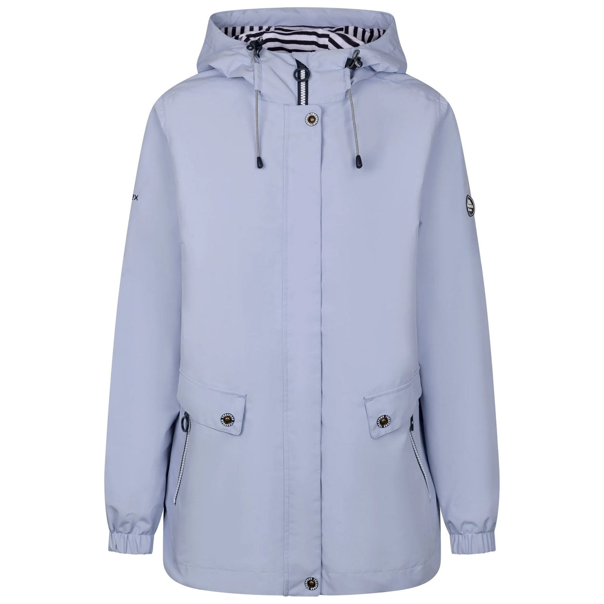 Trespass Womens Flourish Waterproof Jacket Cool Blue