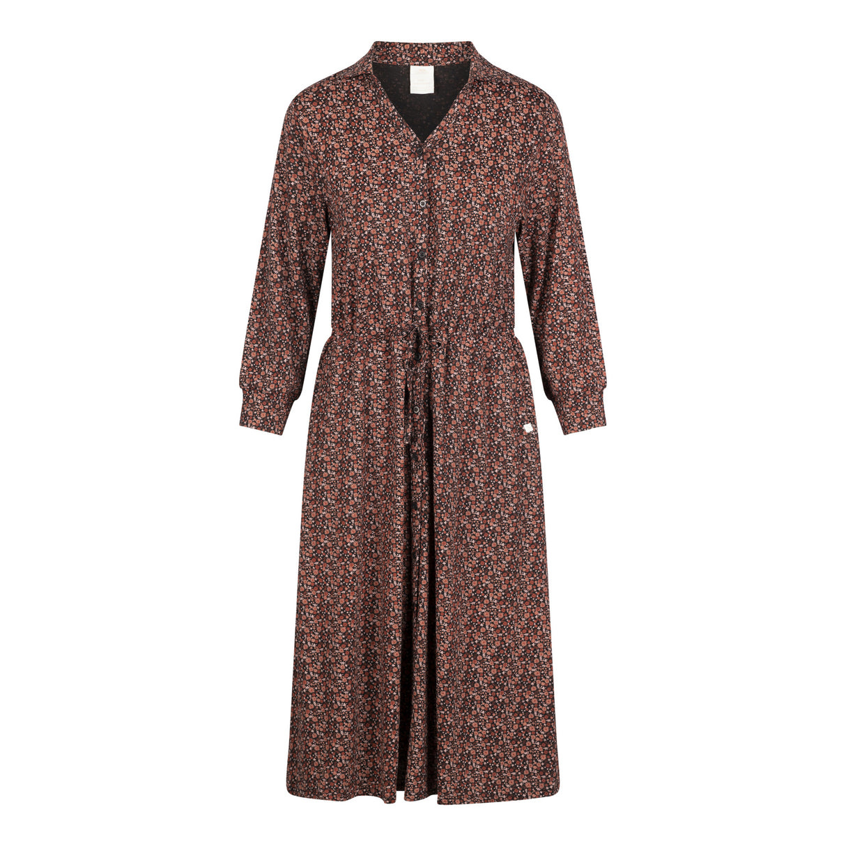 Trespass Womens Velina Ditsy Floral Dress Brown