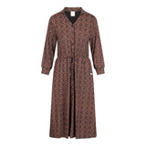 Trespass Womens Velina Ditsy Floral Dress Brown