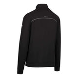 Trespass Mens Zakery Half Zip Sweatshirt Black