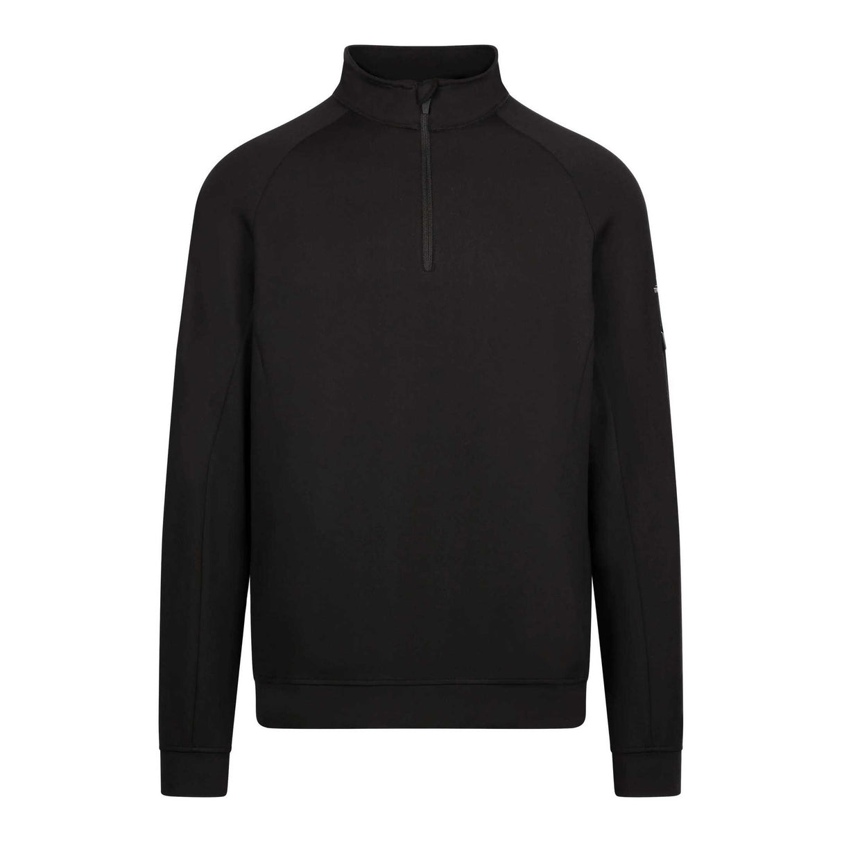 Trespass Mens Zakery Half Zip Sweatshirt Black