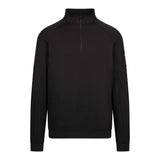 Trespass Mens Zakery Half Zip Sweatshirt Black