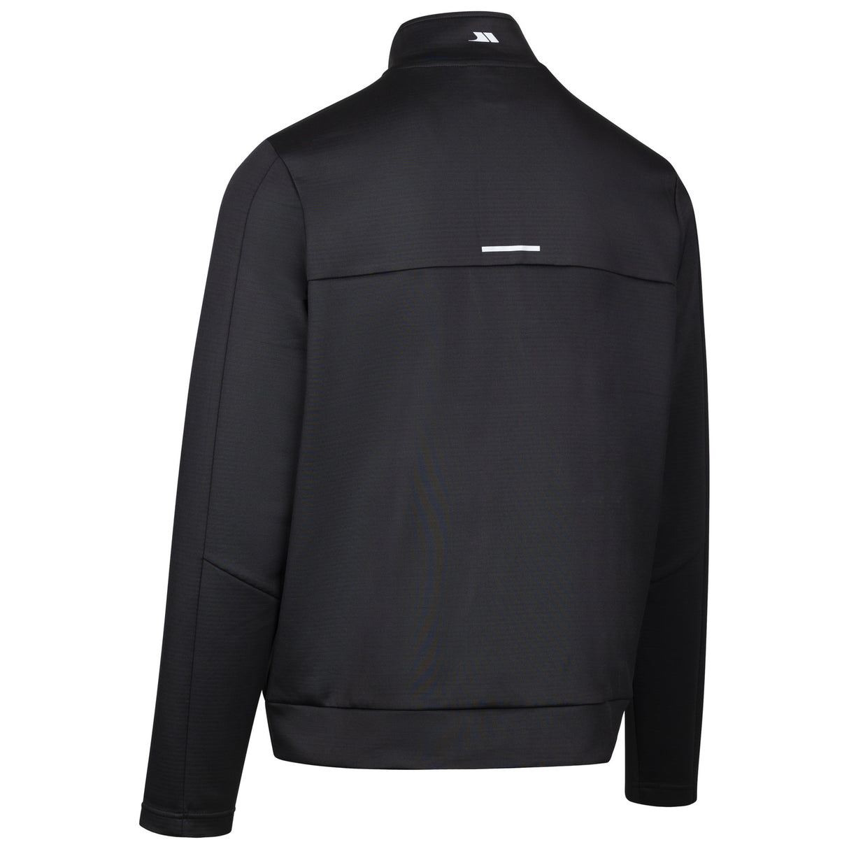 Trespass Mens Jay Quarter Zip Long-Sleeved Top Black