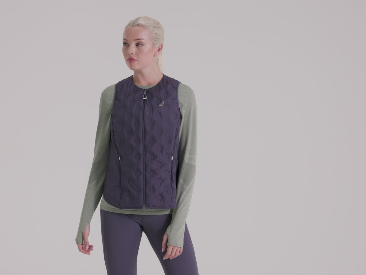 Asics Nagino Run Padded Women Gilet Navy