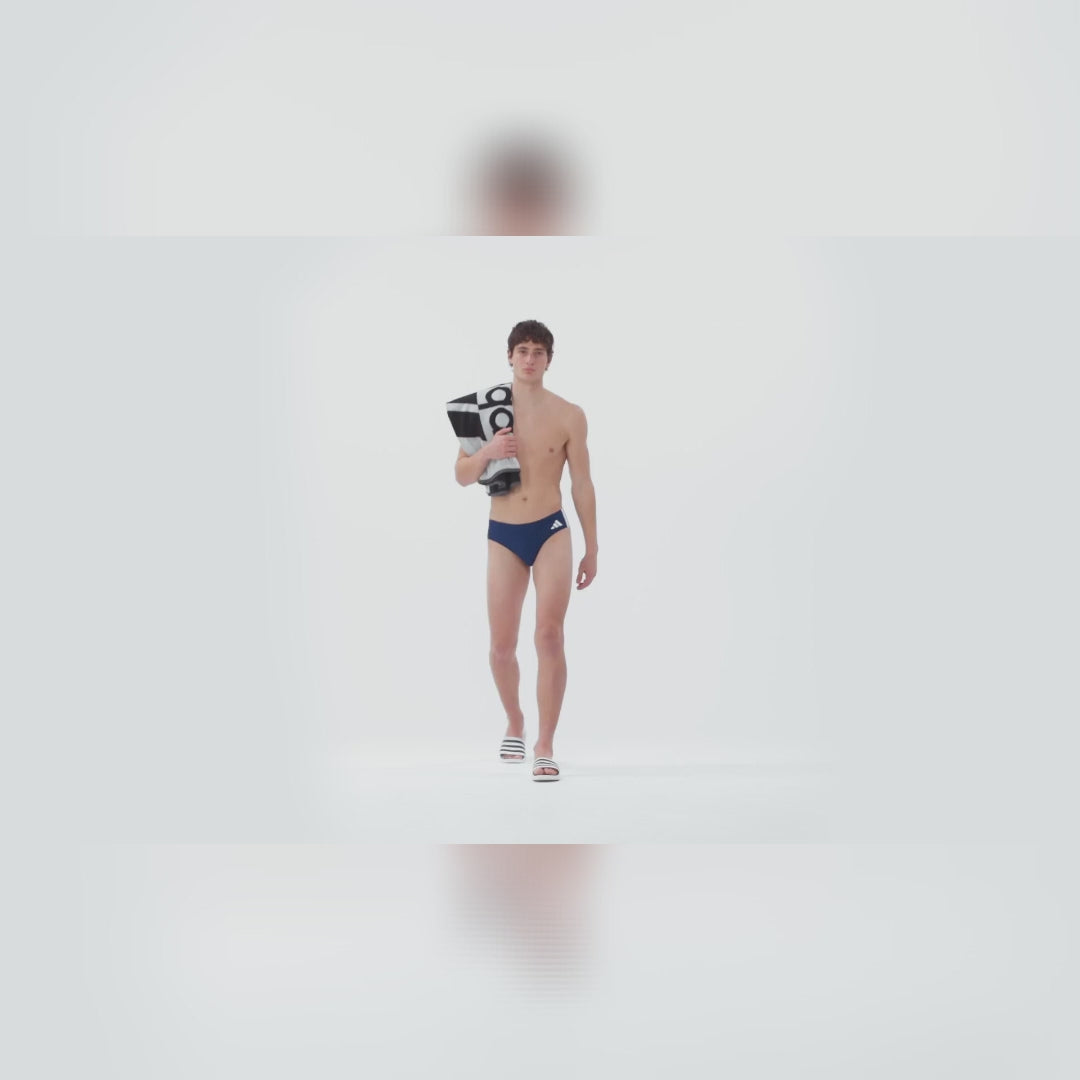 adidas 3S Mens Tight-Fit Swim Trunks