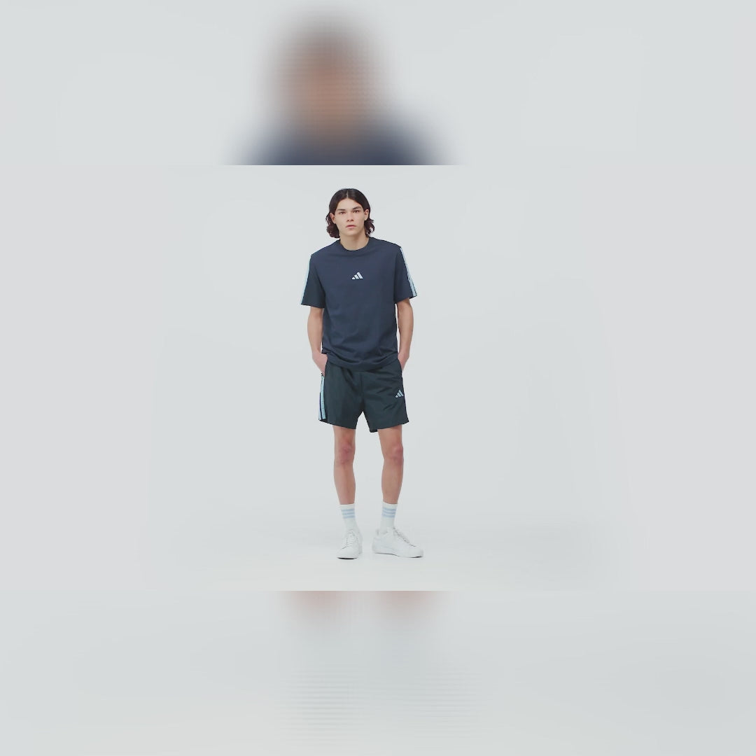 adidas Essentials 3-Stripes Single Jersey Mens T-Shirt