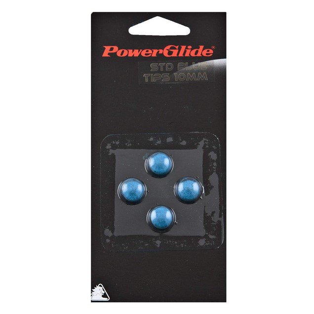 PowerGlide Stick on Tips Blu, 11MM, Blue