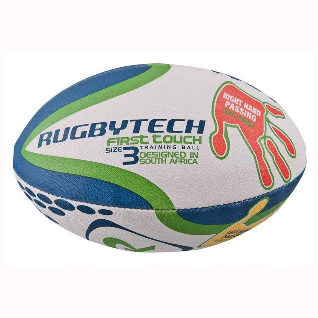RUGBYTECH FIRST TOUCH TRAINING BALL, WHITE