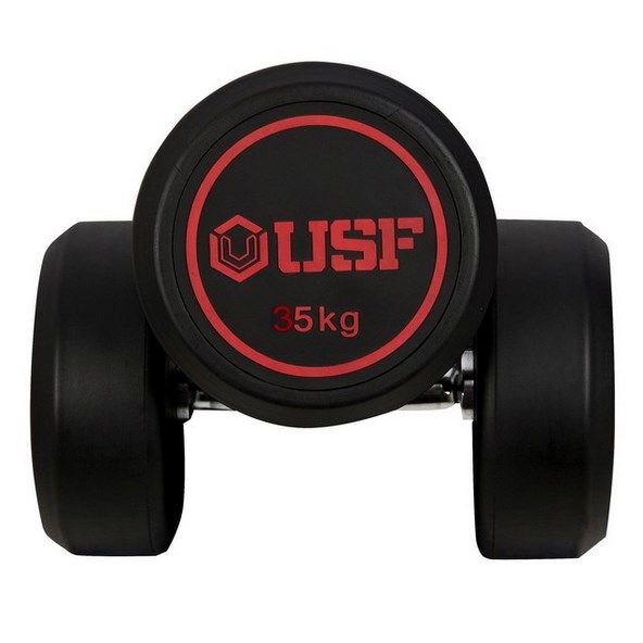 USF 35kg Rubber Dumbbell (pair)