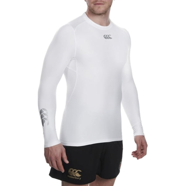 Canterbury ThermoReg Cold LS Top Wht, Baselayer, Clothing, Men, Elverys