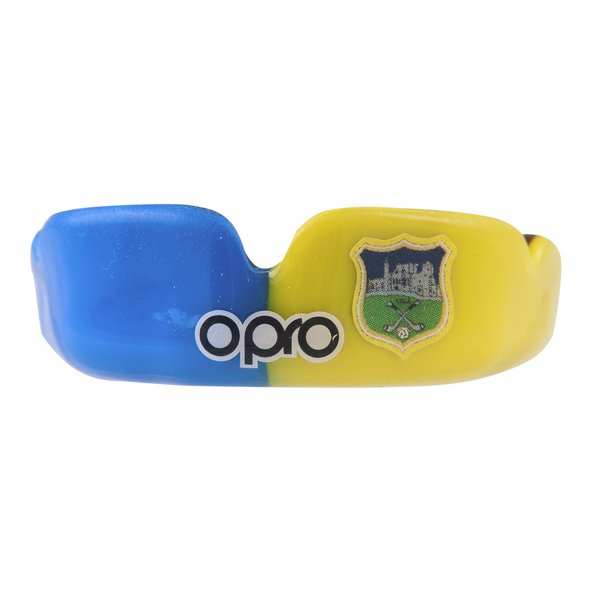 Opro Tipperary Power Fit Senior Mouthguard, Blue/Yellow
