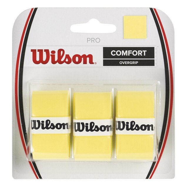 WILSON PRO OVERGRIP 3 PACK YELLOW