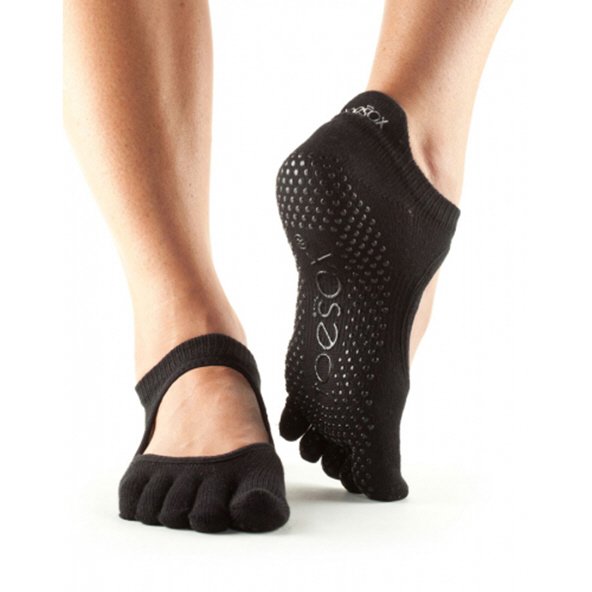 ToeSox Bellarina Full Toe Socks Black