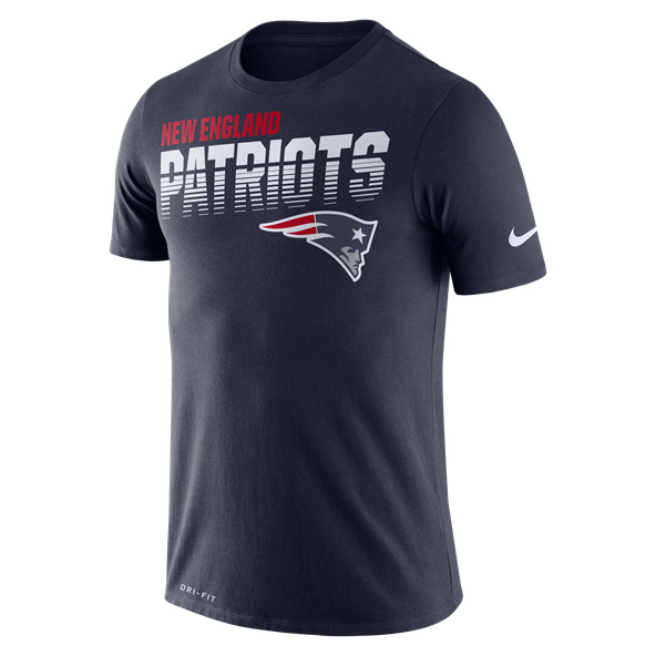 Nike NFL Patriots Scrimmage Line T-Shirt Navy