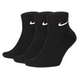 Nike Cushion Quarter 3 Pack Socks Black