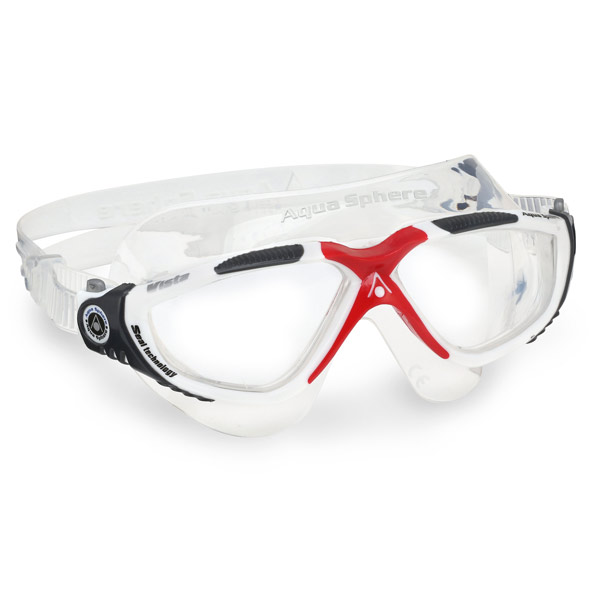 Aquasphere Senior Vista Goggle Wht/Red