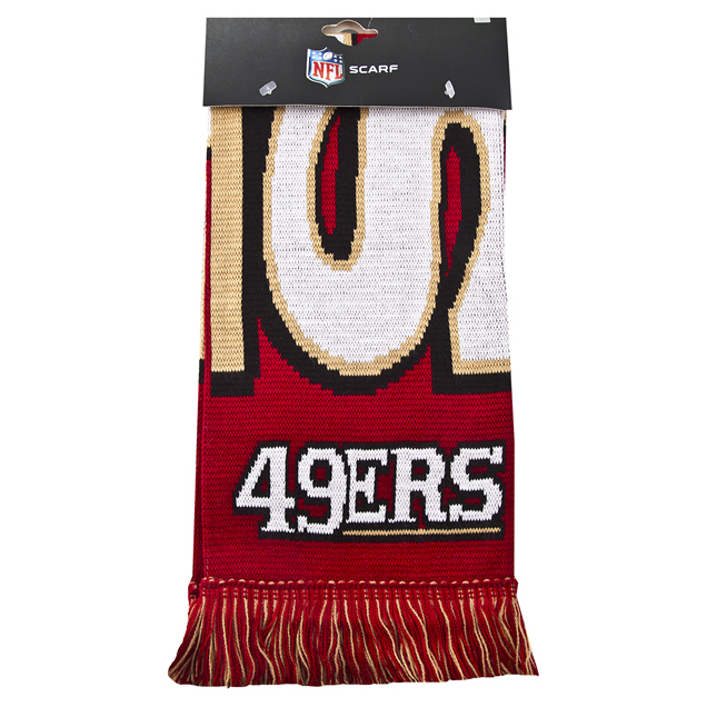 FOCO 49ERS SCARF RED