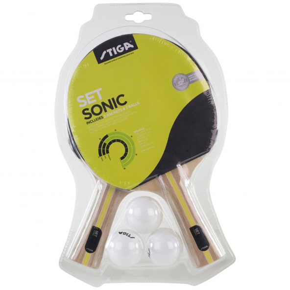 Stiga Sonic Table Tennis Bat & Ball Set