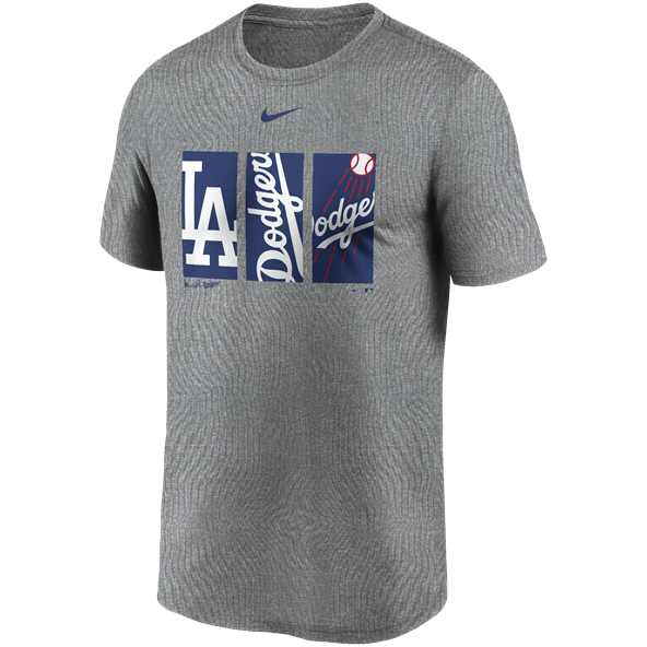 Nike Dodgers DriFit Logo Tee Grey