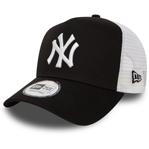 New Era Trucker NY Yankees Cap Black/Wh