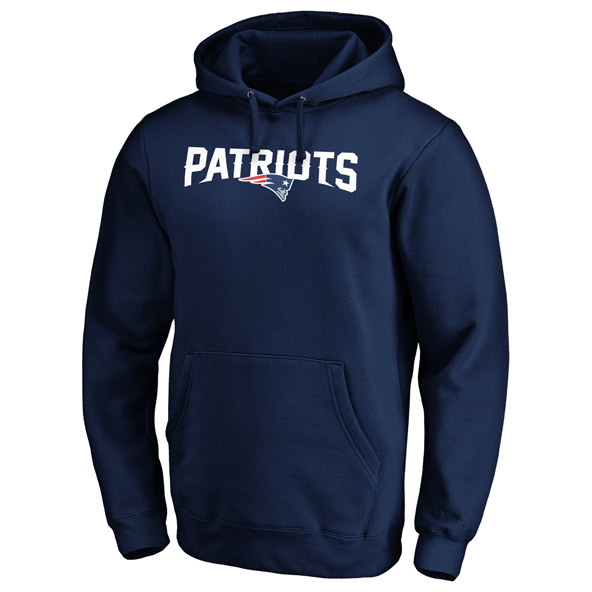 Fanatics Mens NFL Patriots Pullover Logo Hoodie