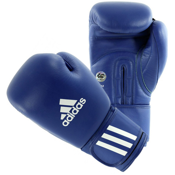 adidas AIBA Licensed Boxing Glove Blue