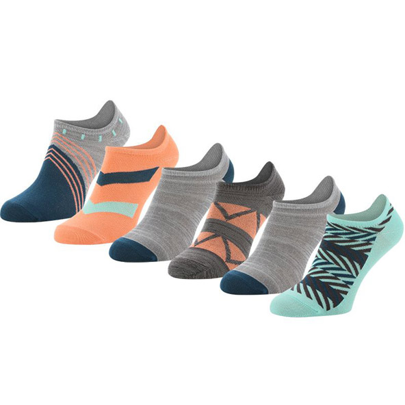 Ofsole No Show Wmns Sock 6 Pack Multi