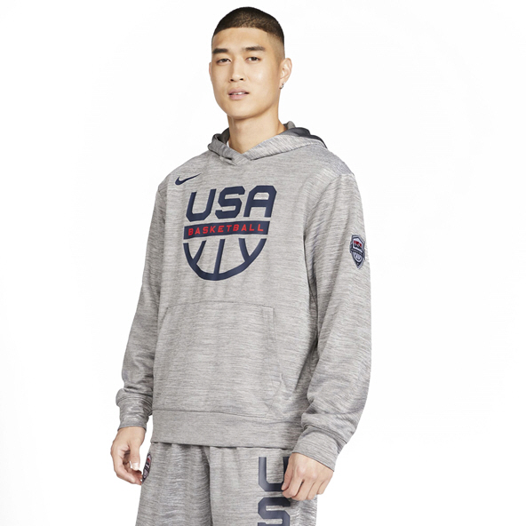 Nike Usa M Nk Spotlight Hoodie Po Grey