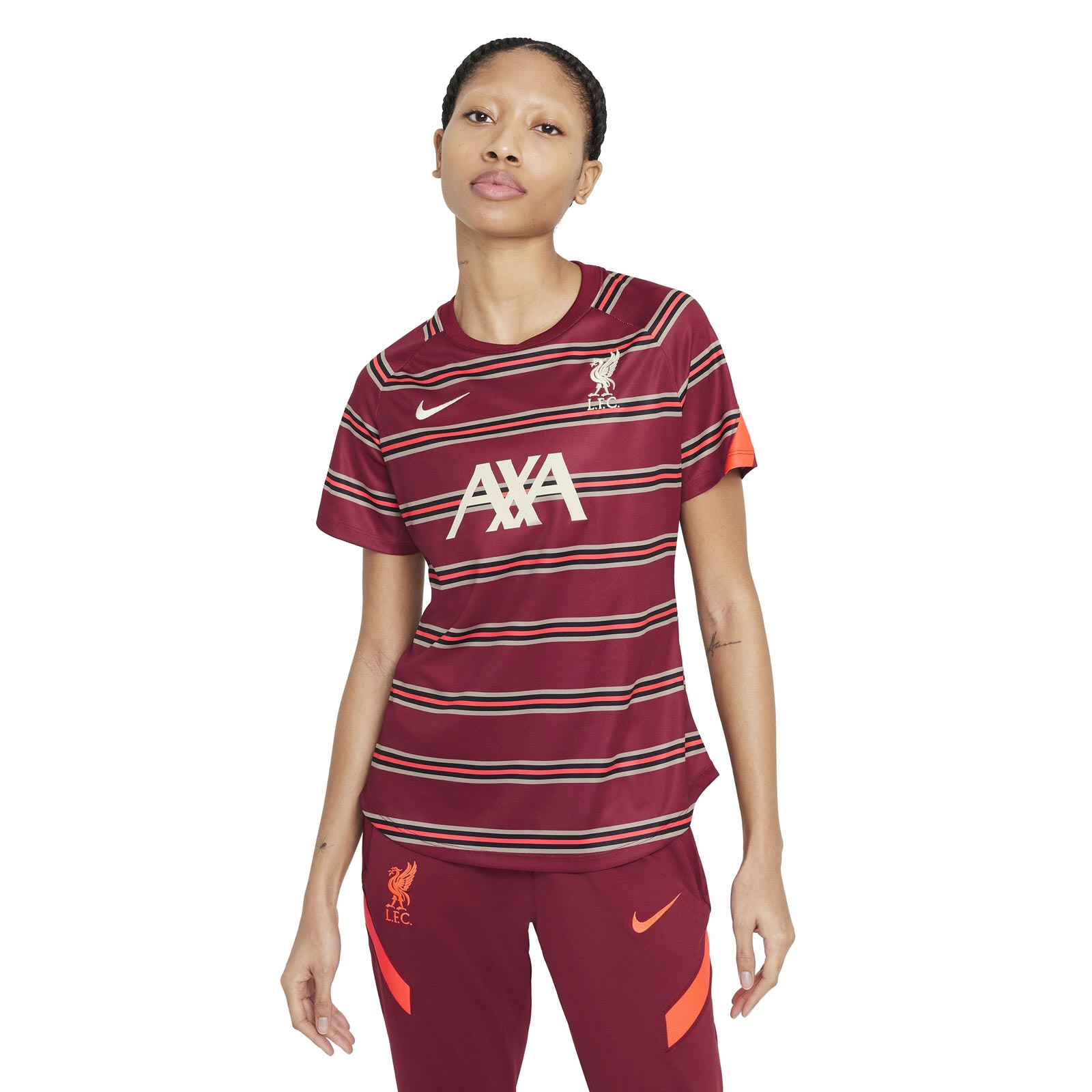 NIKE LIVERPOOL 21 PRE MATCH WMN JRSY RED