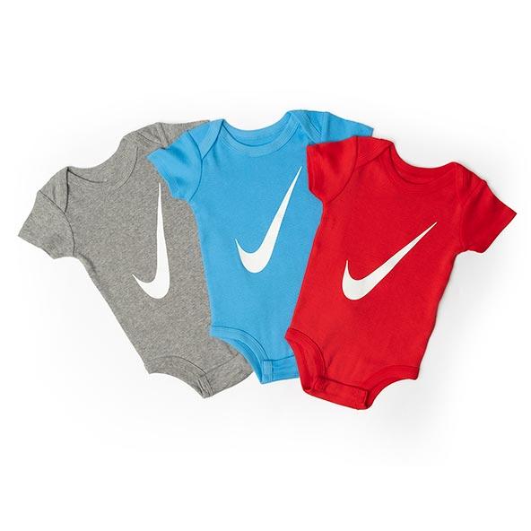 Nike Infant Swoosh 3Pk Tee 6-12 Months Multi